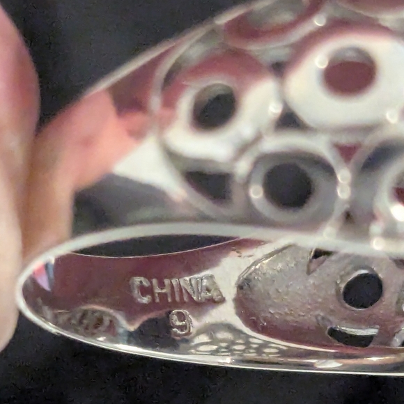 925 Solid Sterling Silver Smokey Quartz Ring Size 9 - Picture 7 of 9